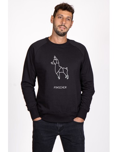 Origami Pinscher Men's Crew Neck Sweatshirt