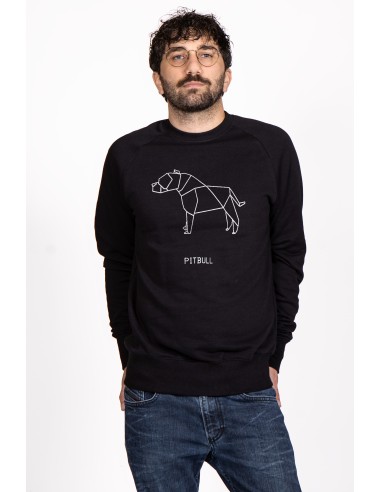 Origami Pitbull Men's Crew Neck Sweatshirt