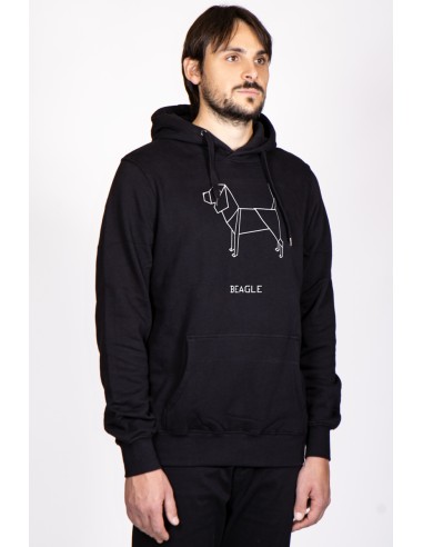 Origami Beagle Men's Hoodie