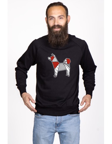 Pop Origami Akita Men's Round Neck Sweatshirt