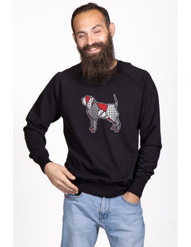 Pop Origami Bloodhound Crew Neck Sweatshirt for Men