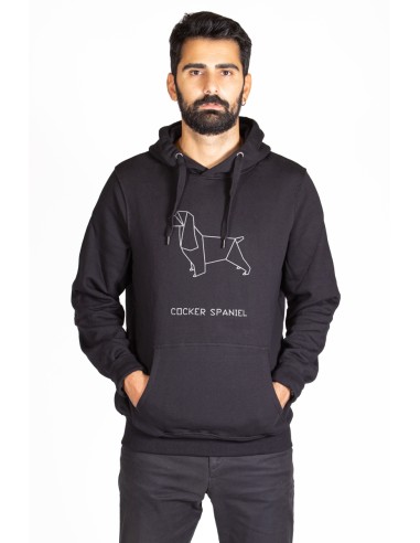 Origami Cocker Spaniel Men's Hoodie