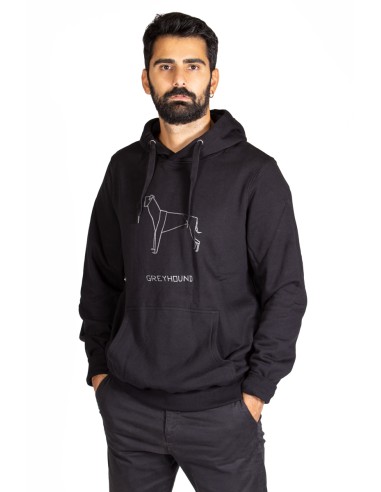 Origami Greyhound Men's Hoodie