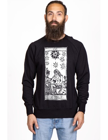 Men's Round Neck Sweatshirt Tarot De Marseille L'etoille XVII