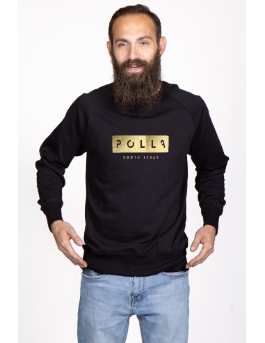 Polla Men's Crew Neck Sweatshirt Gold Print