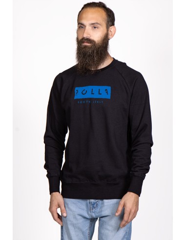 Polla Men's Crew Neck Sweatshirt Blue Print