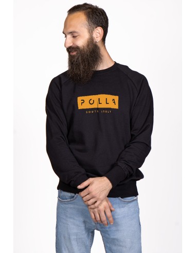 Polla Men's Crew Neck Sweatshirt Yellow Print