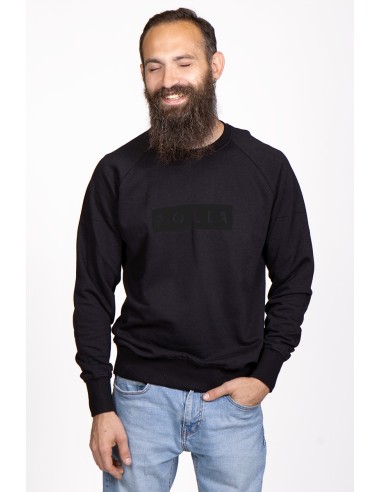 Polla Men's Crew Neck Sweatshirt Black Print