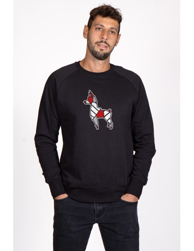 Pop Origami Pinscher Crewneck Sweatshirt for Men