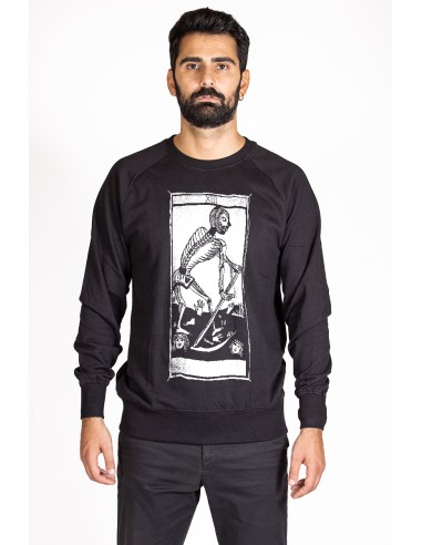 Men's Round Neck Sweatshirt Tarot De Marseille L'arcane Sans Nom La Mort XIII