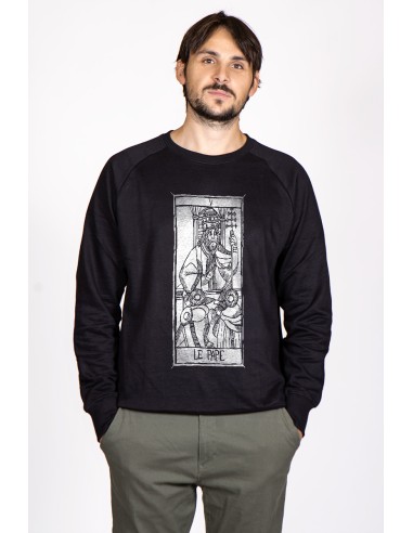 Tarot De Marseille Le Pape V Men's Round Neck Sweatshirt