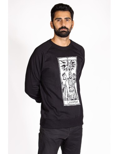 Men's Round Neck Sweatshirt Tarot De Marseille L'amoureux VI