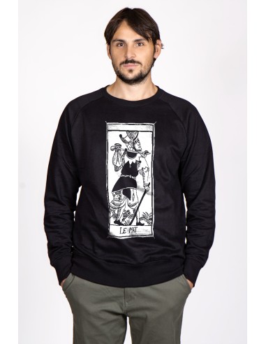 Tarot De Marseille Le Mat Men's Round Neck Sweatshirt