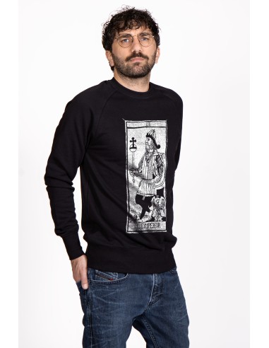 Tarot De Marseille L'empereur IV Men's Round Neck Sweatshirt