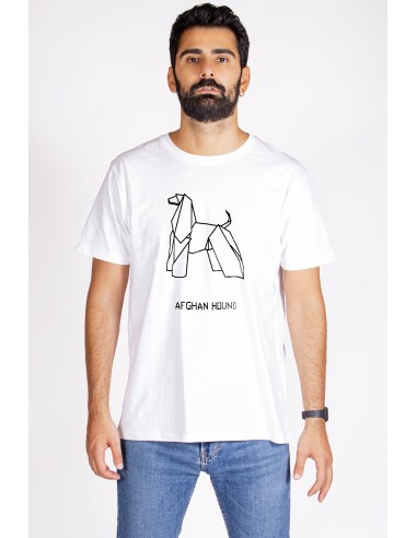 T-shirt Uomo Origami Afghan Hound