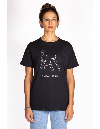 T-shirt Donna Origami Afghan Hound