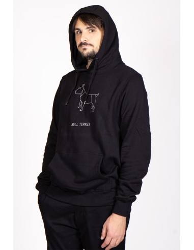 Origami Bull Terrier Men's Hoodie