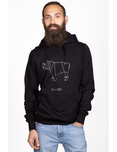 Origami Bulldog Men's Hoodie