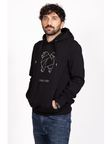 Origami Chow Chow Men's Hoodie