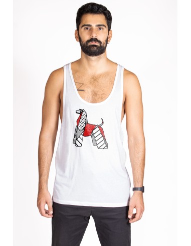 Pop Origami Afghan Hound Men's Tank Top