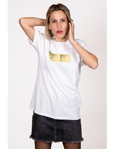 Women's T-shirt Polla Print Gold