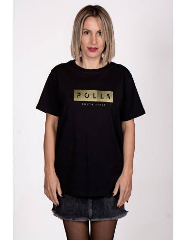 Women's T-shirt Polla Print Gold