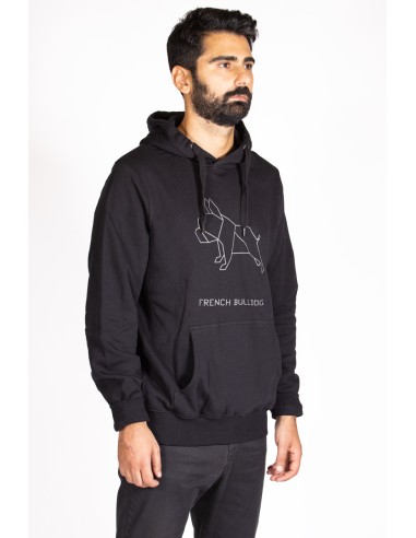 Origami French Bulldog Men's Hoodie