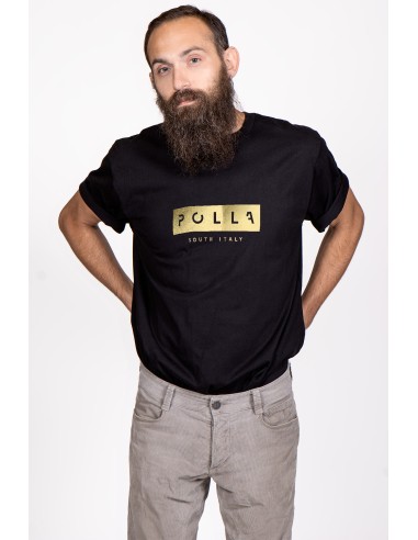 Polla Men's Oversized T-shirt Gold Print