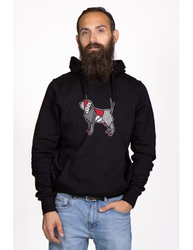 Pop Origami Bloodhound Men's Hoodie