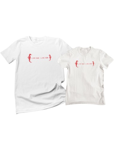 copy of T-shirt 'LIKE DAD LIKE SON' FESTA DEL PAPA' ORIGAMI PENGUIN pinguino