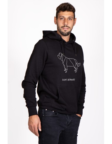 Origami Saint Bernard Men's Hoodie